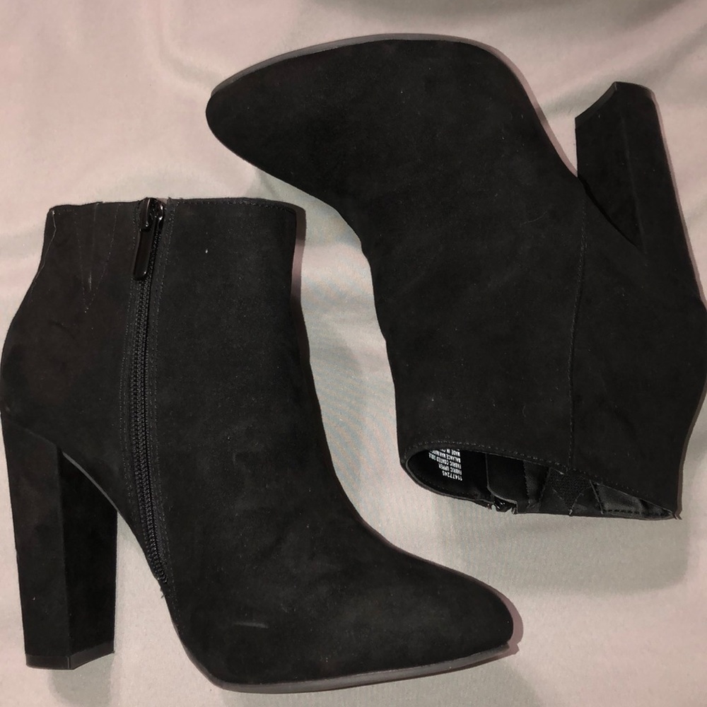 Suede booties